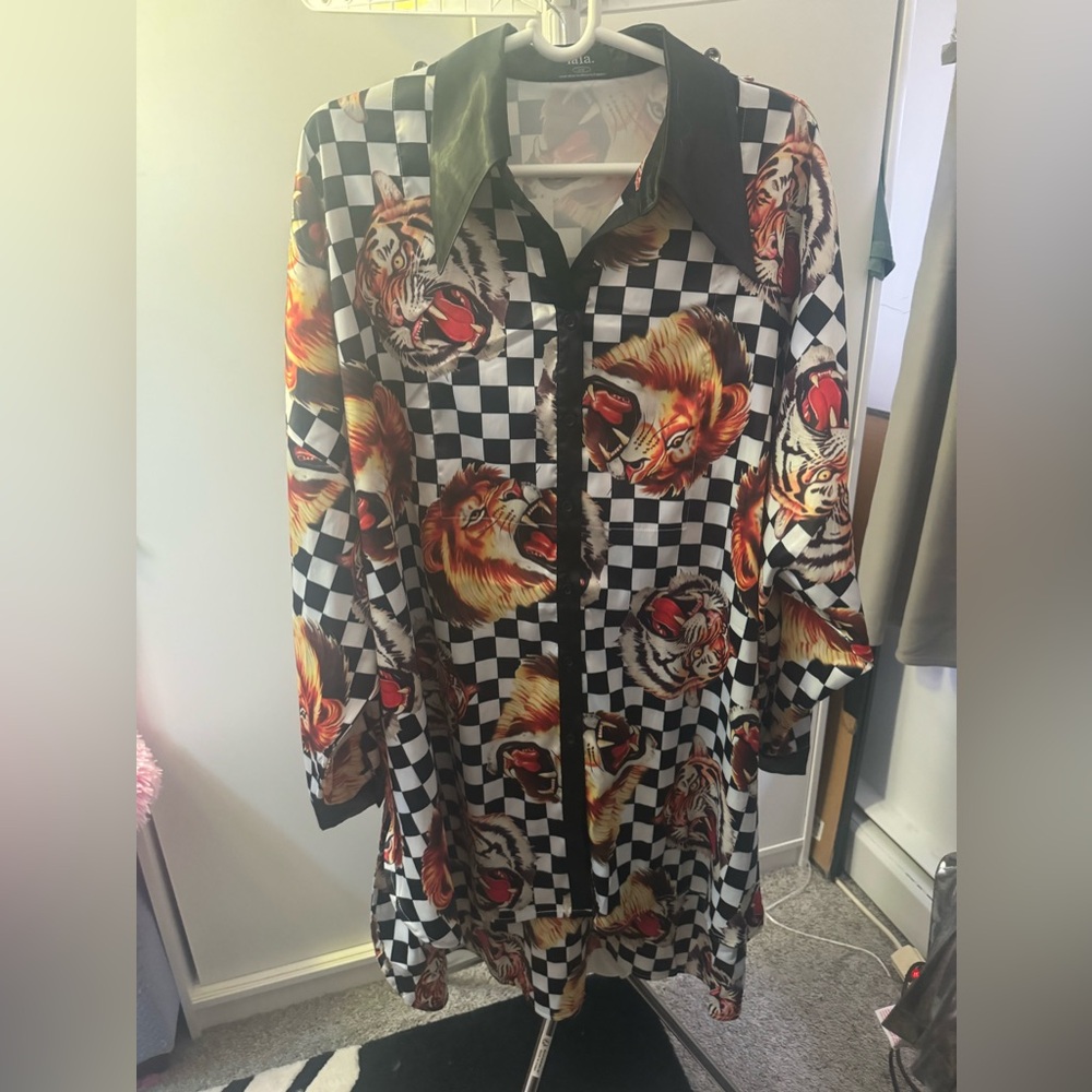 Dressed in Lala satin playsuit